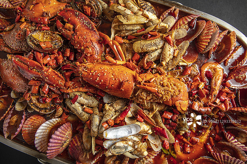 海鲜大咖拼盘图片素材