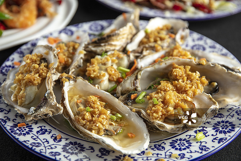 蒜蓉生蚝图片素材