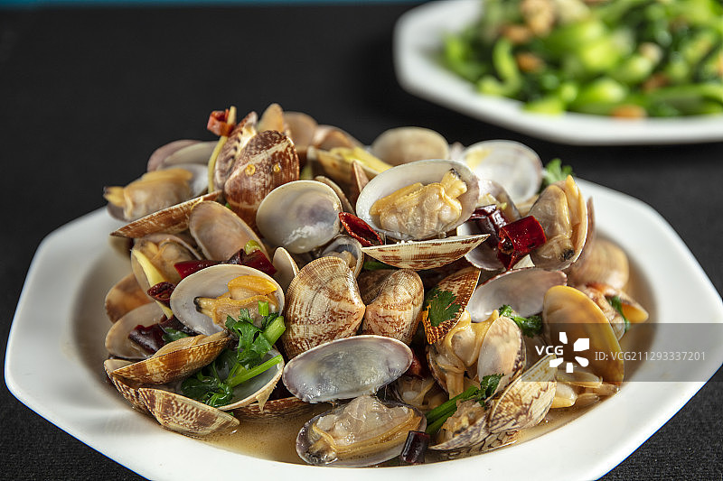 辣炒蛤蜊图片素材