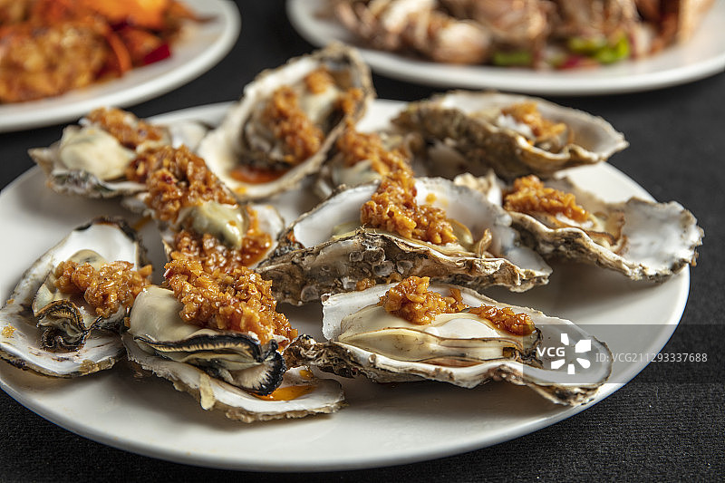 蒜蓉生蚝图片素材
