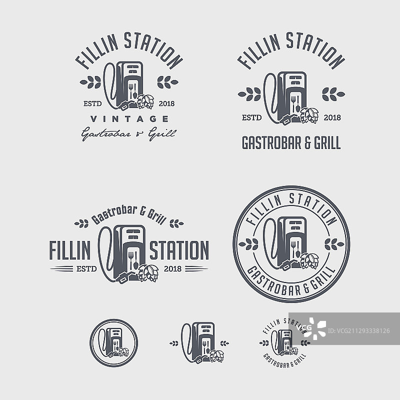 燃油酒吧餐饮Logo图片素材