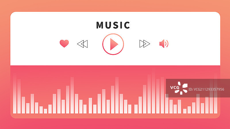 音乐播放器音浪图片素材