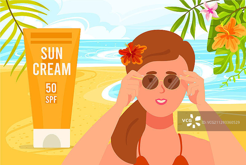 防晒霜广告（SPF30/50/70）图片素材