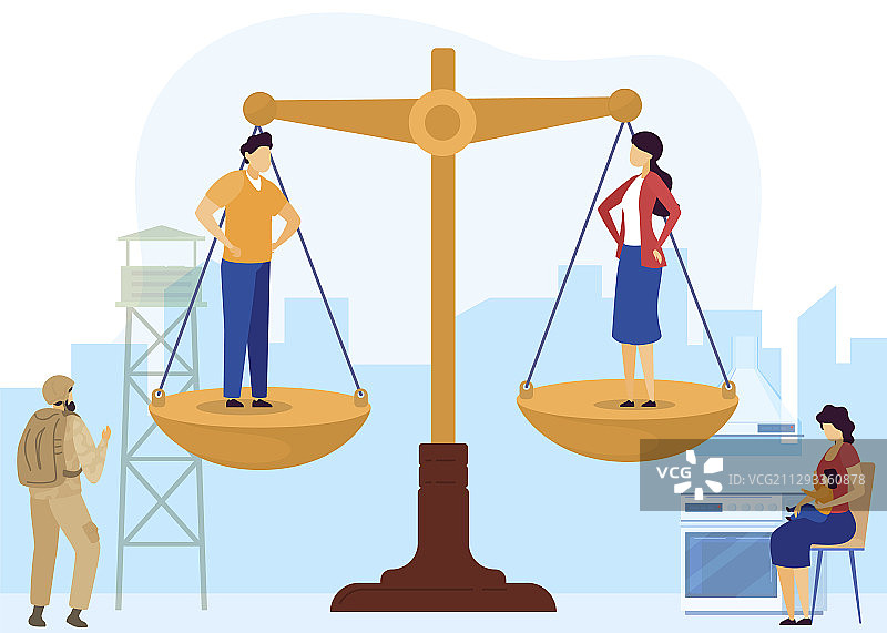 男女平等人物图片素材