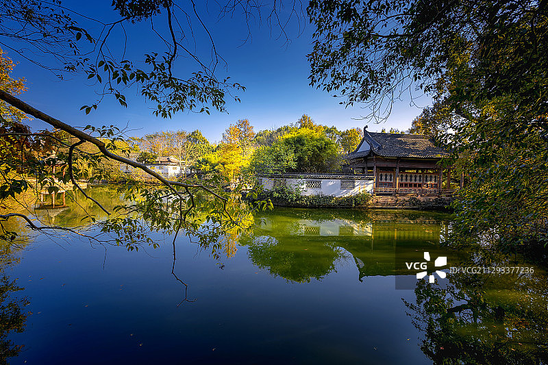 秋水+唐模古镇（皖南）图片素材
