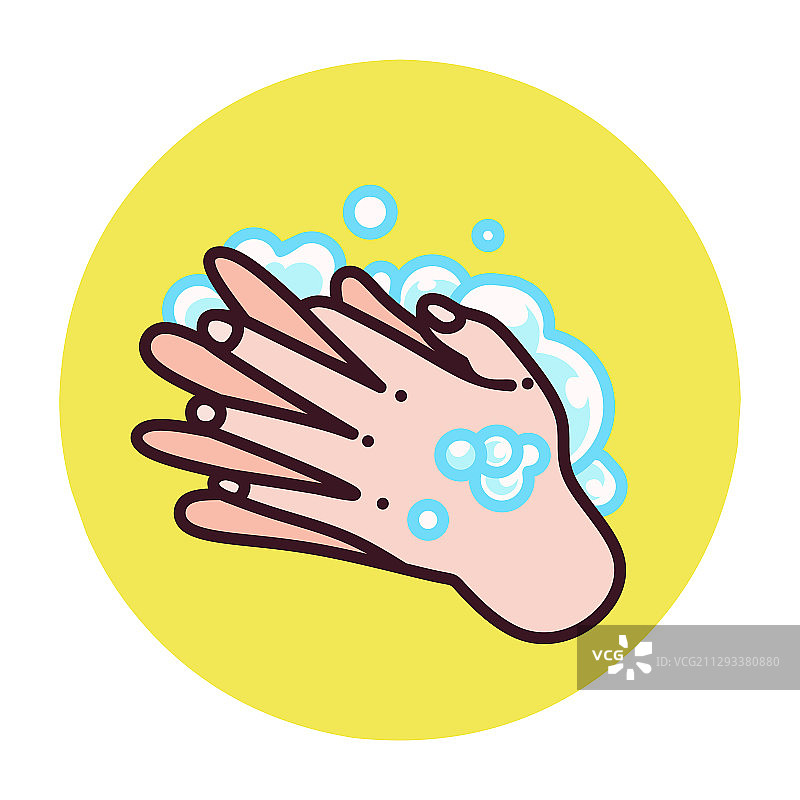 有人用洗手液洗手图片素材