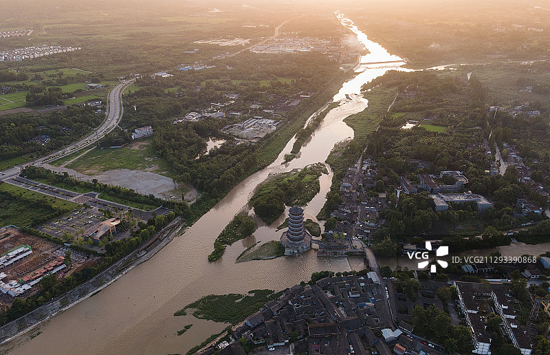 元通古镇风光图片素材