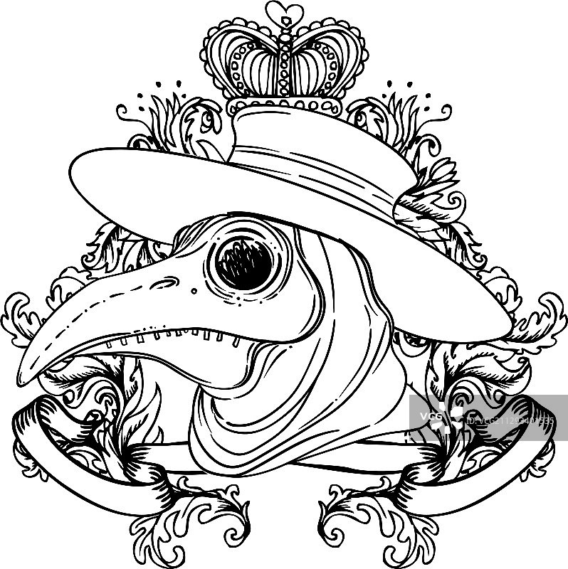 哥特风瘟疫医生图片素材