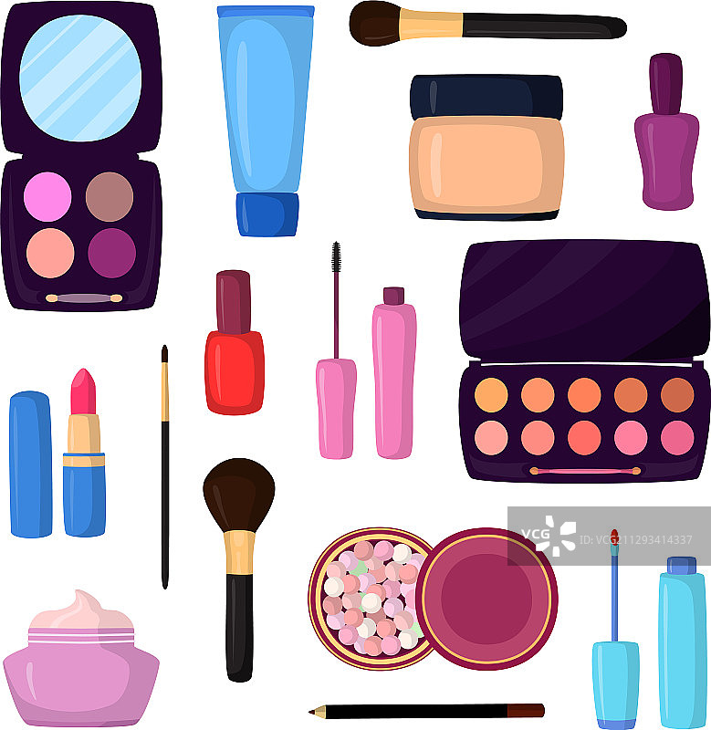 面部时尚美女化妆图片素材