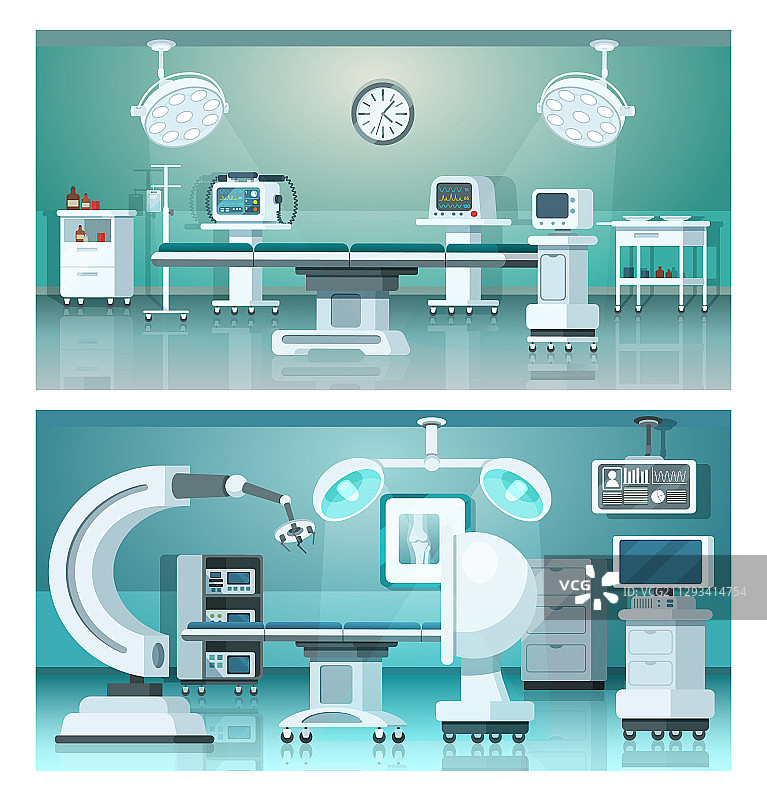 混合动力医院等距图图片素材