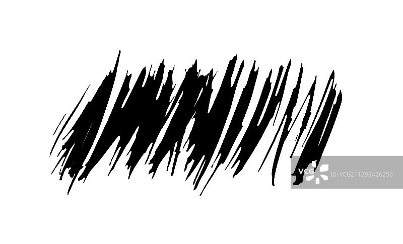 黑色水墨笔触书法划痕图片素材