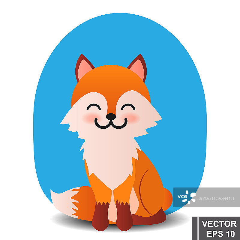卡通风格的狐狸形象图片素材