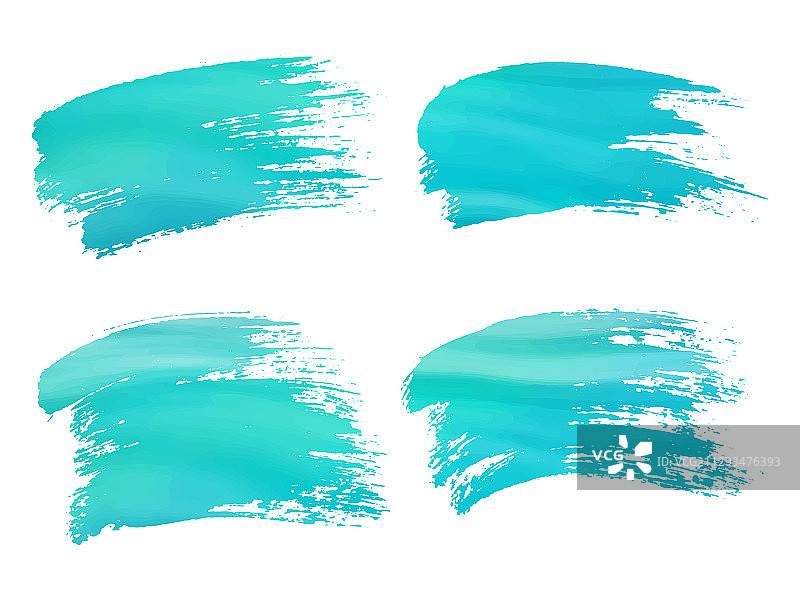 抽象水彩蓝色笔触隔离图片素材