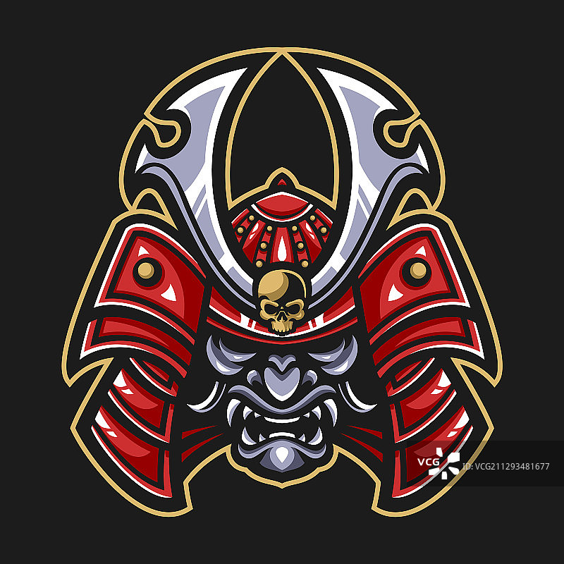 武士面具图片素材