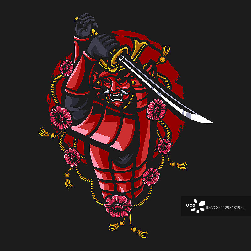 武士面具图片素材