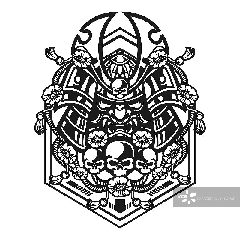 武士面具图片素材