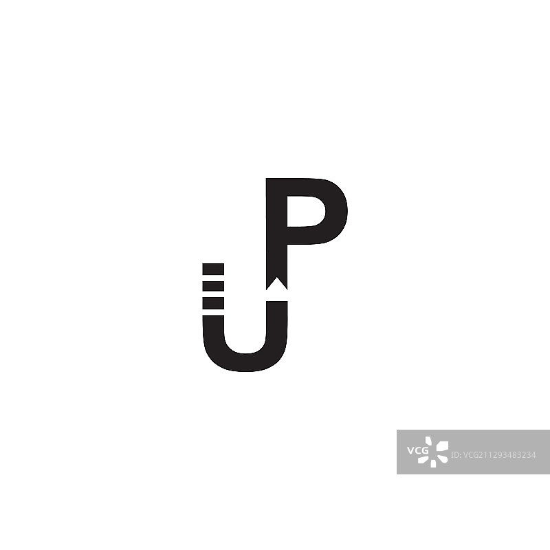 上升字体排版图标标志设计模板图片素材