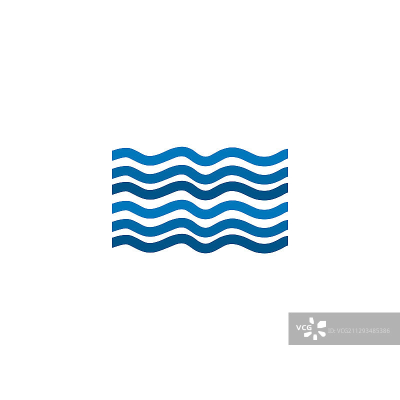波浪图标标志设计模板图片素材