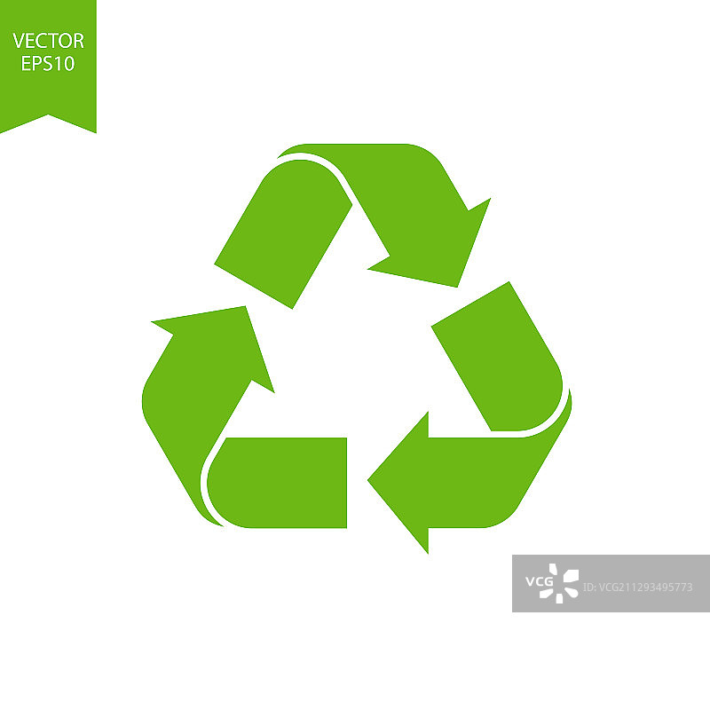 可生物降解的环保回收标志图片素材