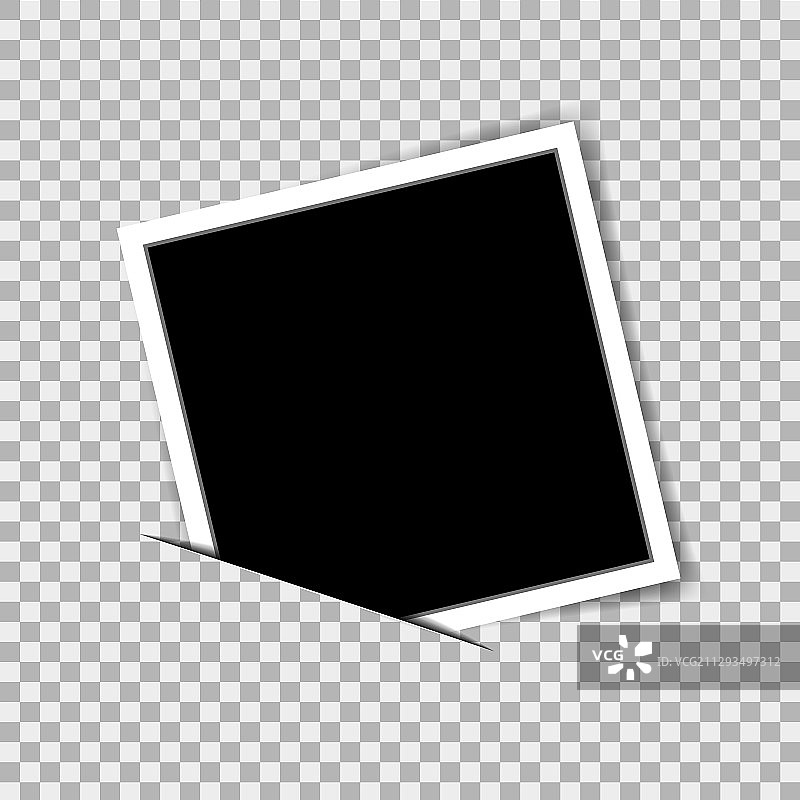 逼真质感的照片相框模型图片素材