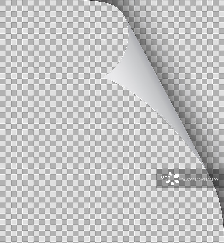 卷页纸张边角折叠翻转图片素材