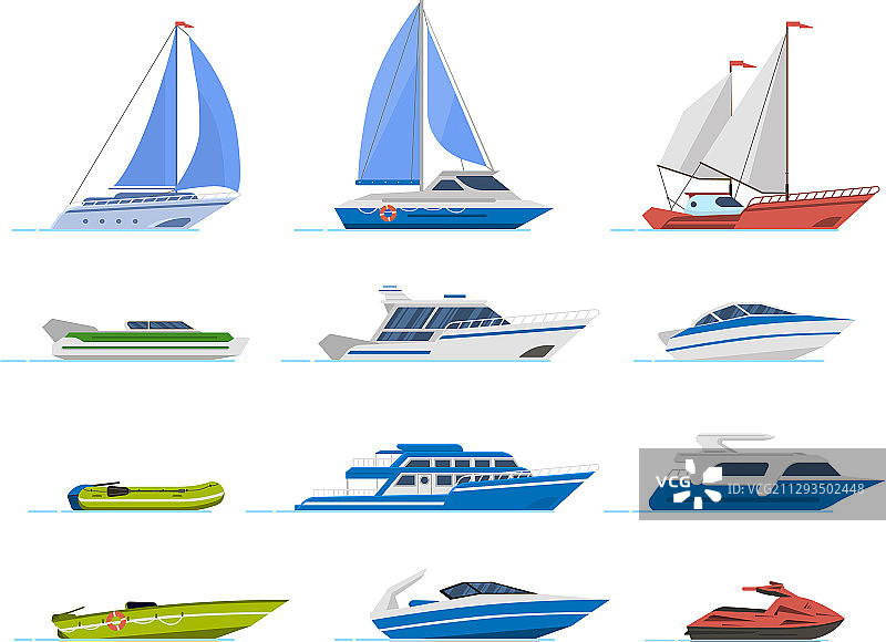 旅行游艇和动力艇巡航豪华船图片素材