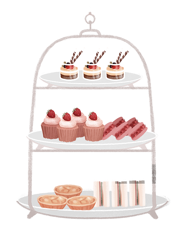 英式下午茶点心图片素材