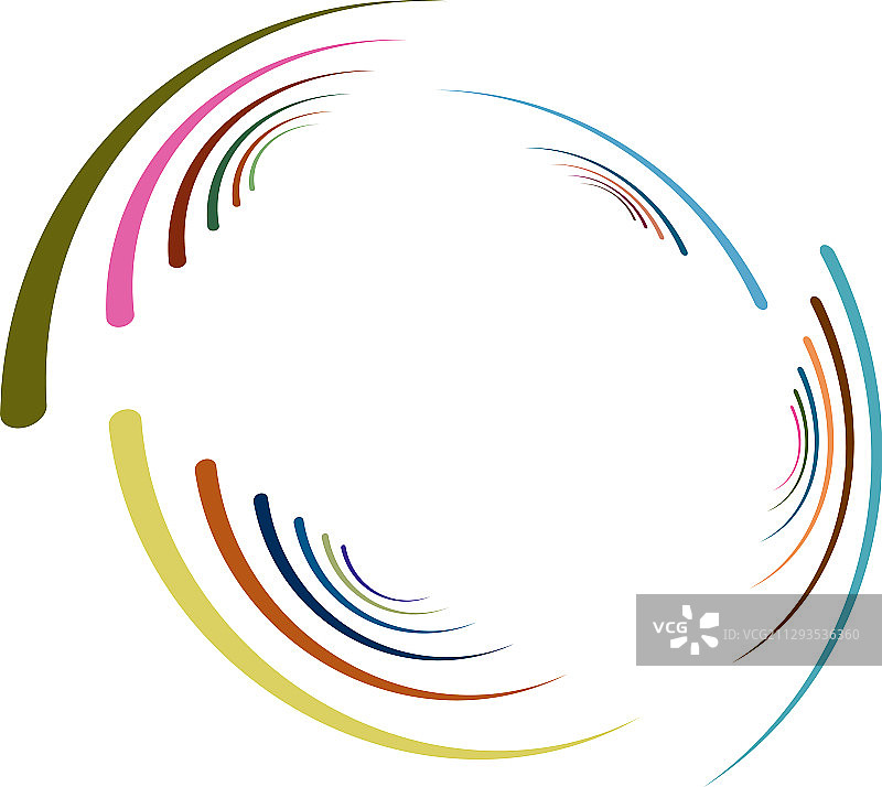 单一杂色多色和多彩的螺旋图片素材