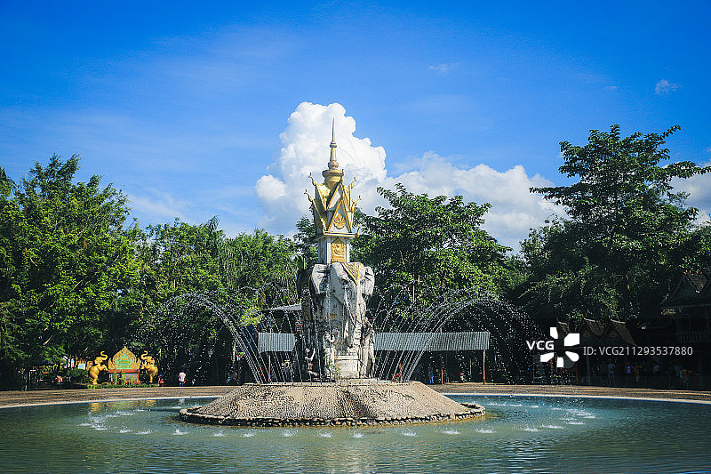 傣族园风光图片素材