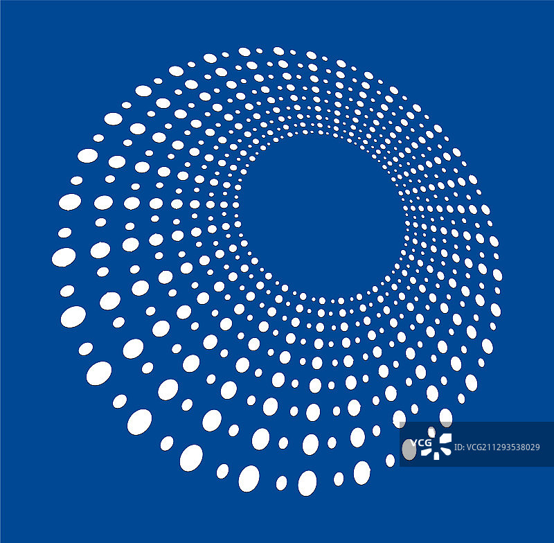 白色螺旋状卷曲和卷曲的形状图片素材