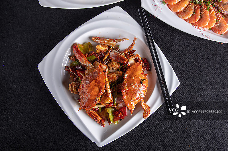 香辣蟹图片素材