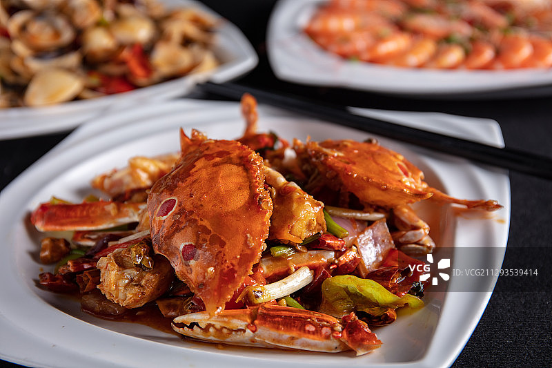 香辣蟹图片素材