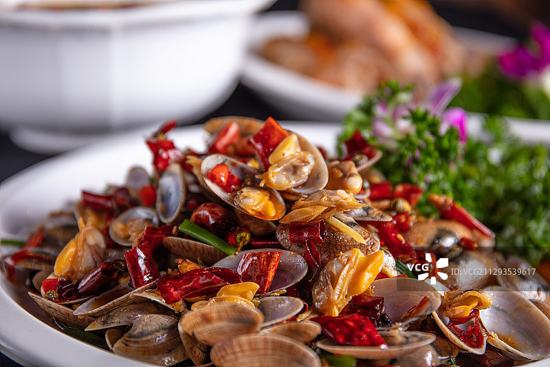 辣炒花甲图片素材