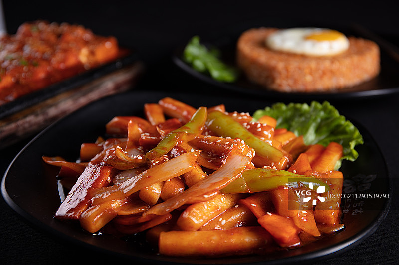 韩式辣炒年糕图片素材