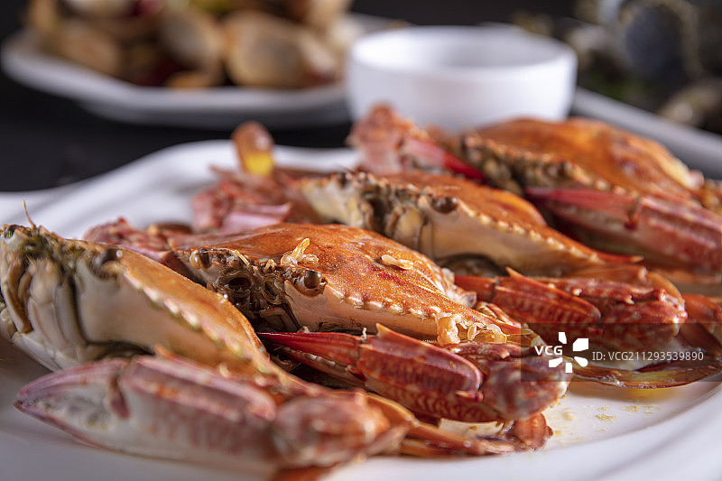 清蒸花蟹图片素材