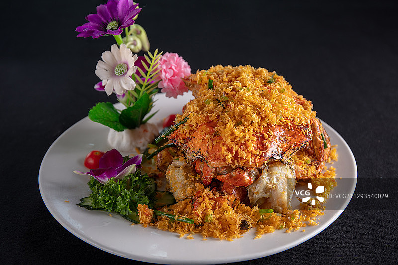 椒盐和乐蟹图片素材