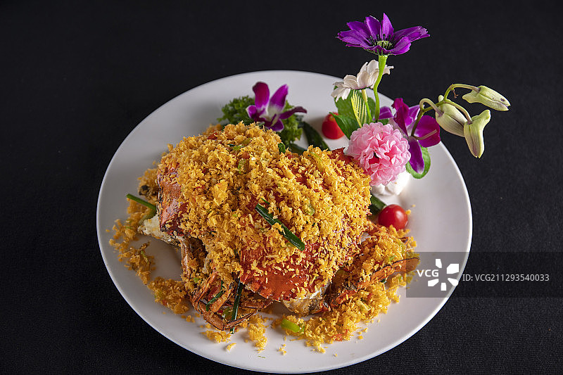 椒盐和乐蟹图片素材