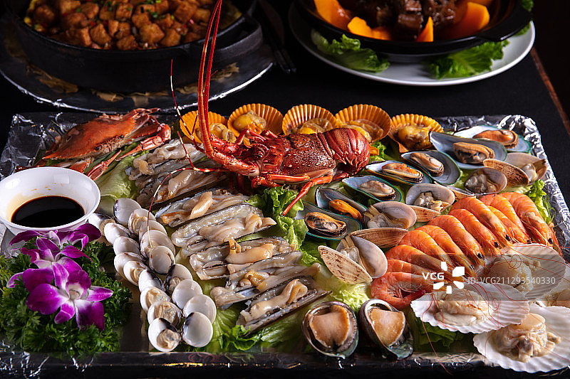 海鲜拼盘图片素材