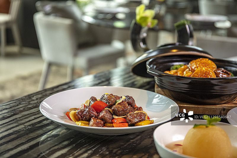 高级酒店餐厅套餐聚会图片素材