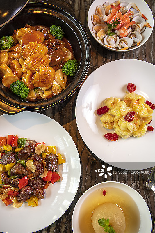 海鲜一品煲套餐图片素材