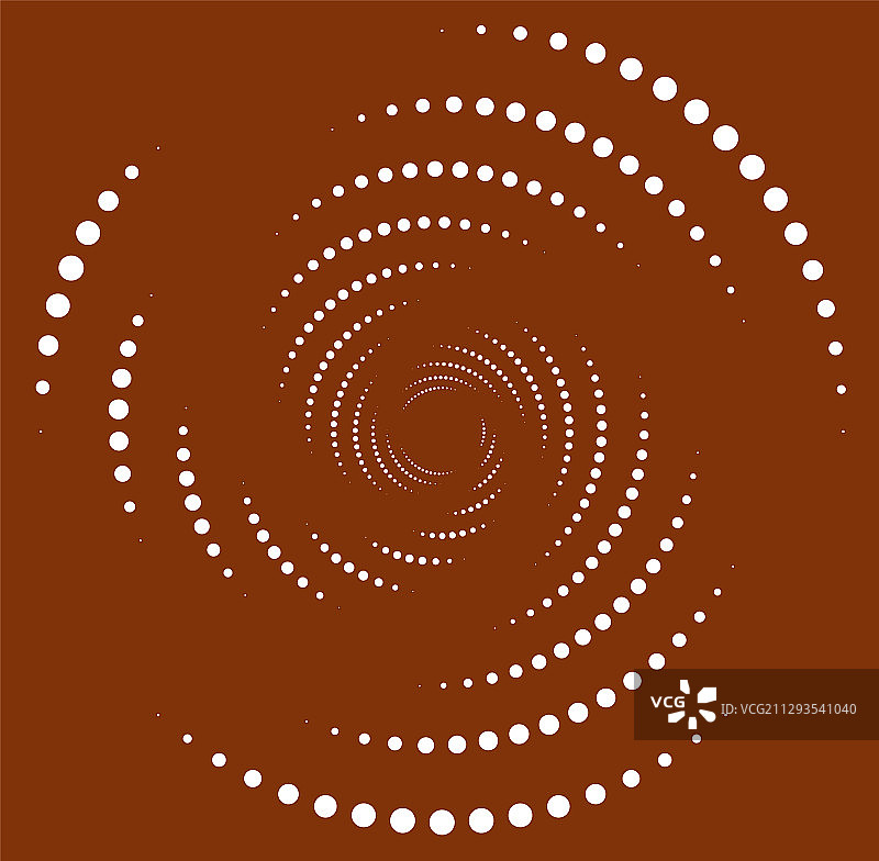 白色螺旋状卷曲和卷曲的形状图片素材