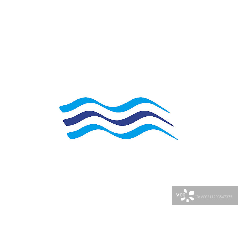 波浪图标标志设计模板图片素材