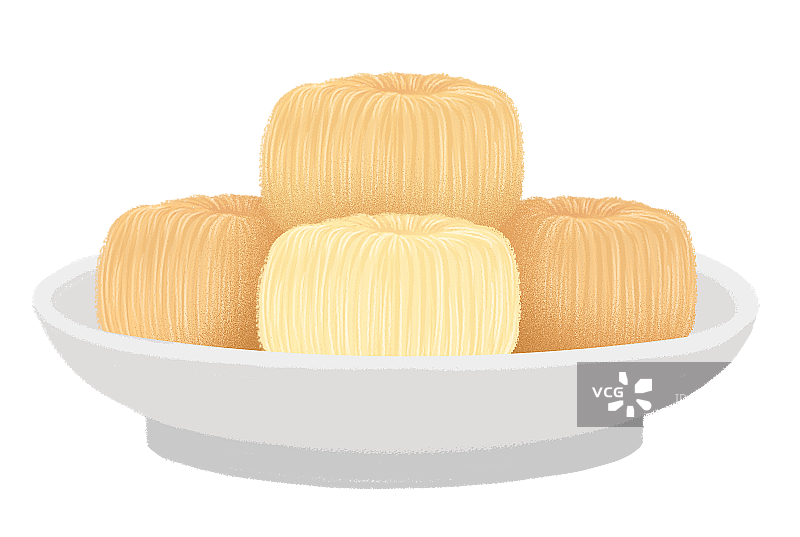 放在盘子上的糖瓜粘图片素材