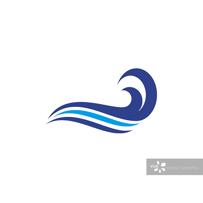 波浪图标标志设计模板图片素材