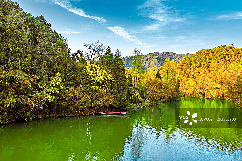 重庆江津四面山风景区笋溪河图片素材
