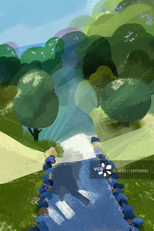 花园风景图片素材