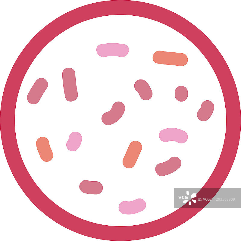 病毒培养皿扁平图标图片素材