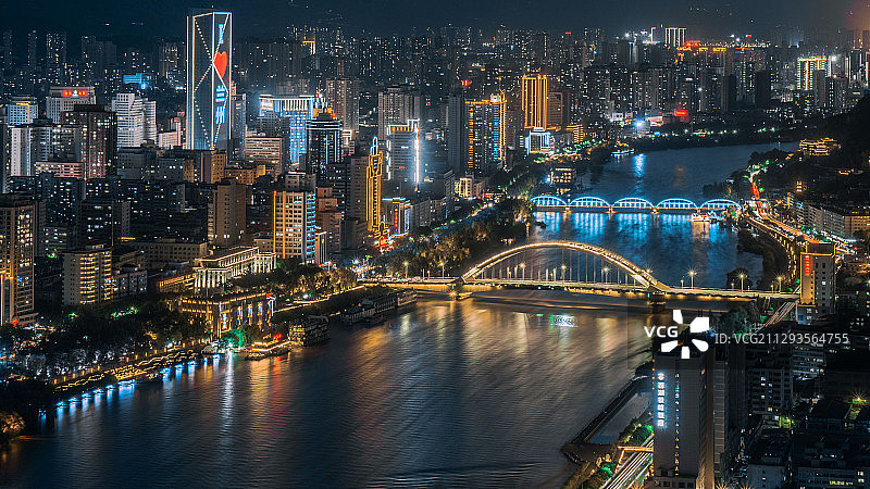 河滨之夜图片素材