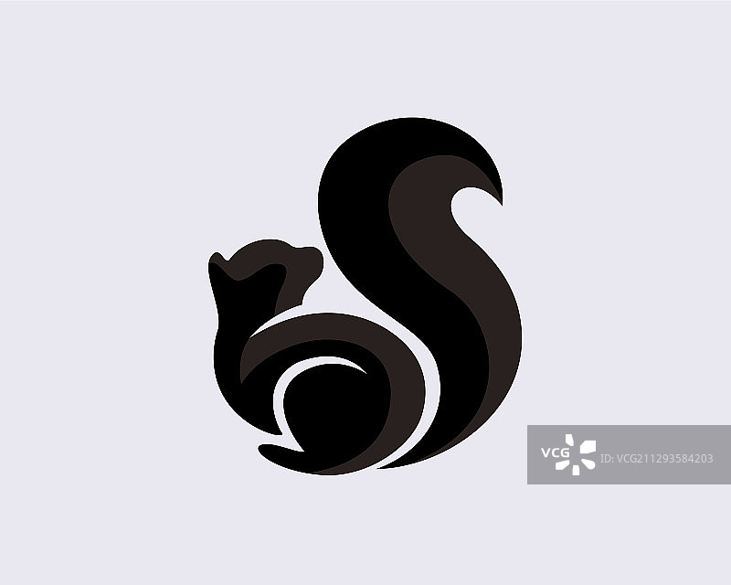 S首字母类型松鼠logo设计图片素材