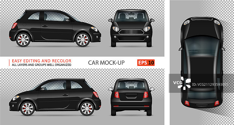 黑色迷你汽车图片素材